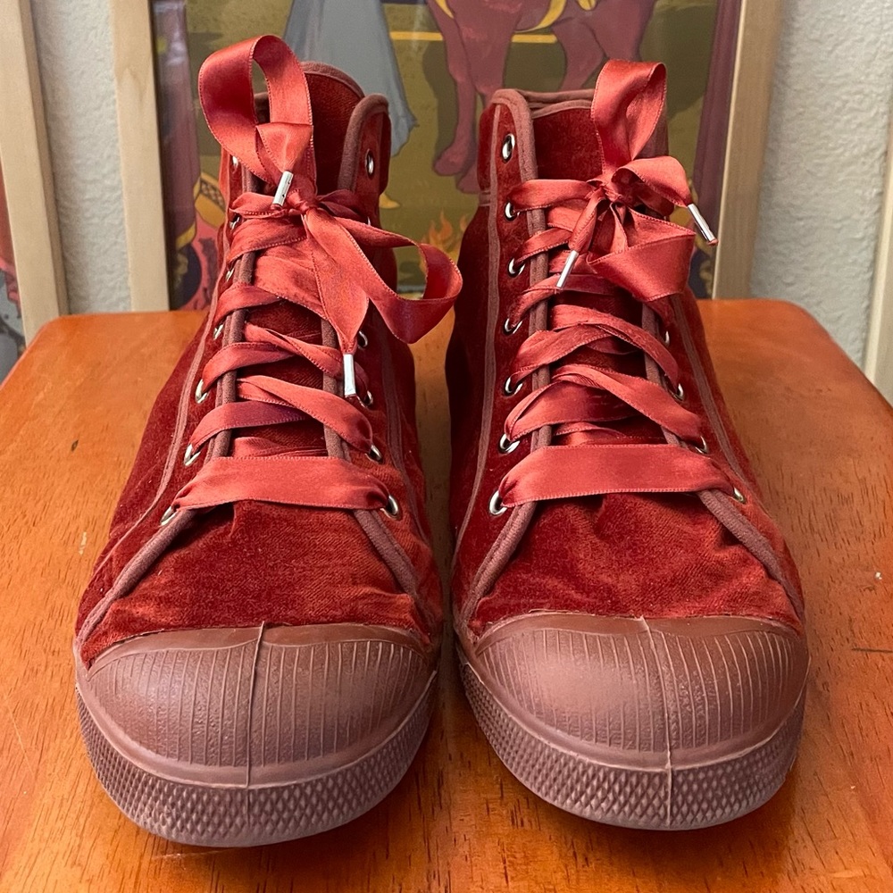 Ben Simon X Free People velvet high top size 39